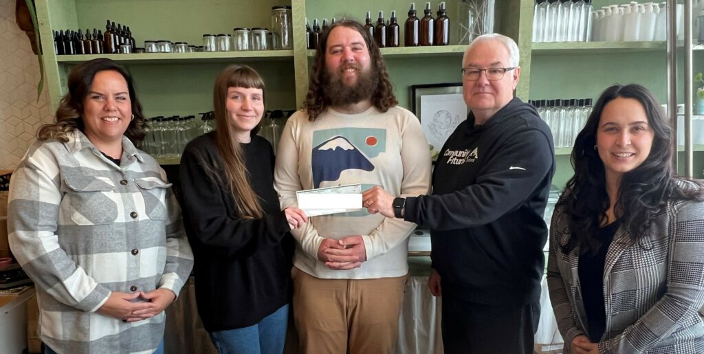 Jarful Refillery receives their check